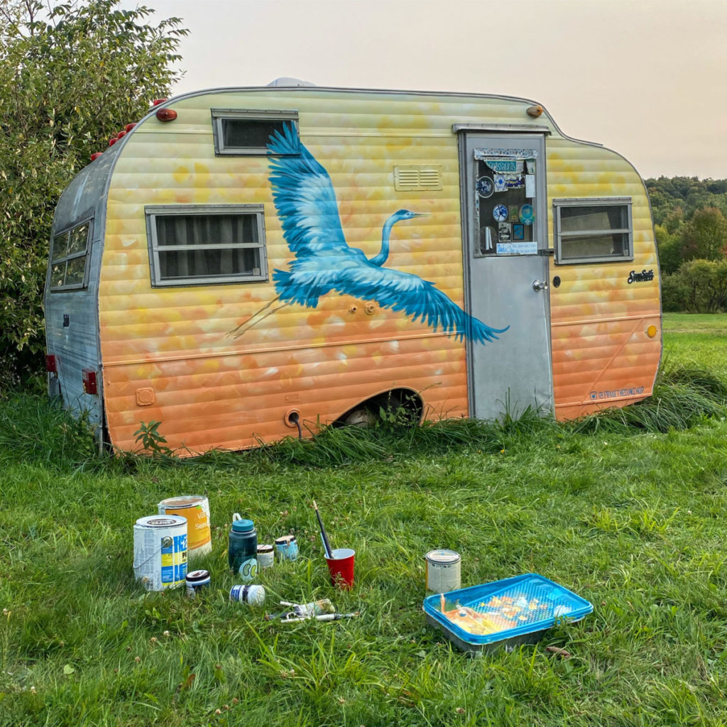 Heron Festival Camper Mural